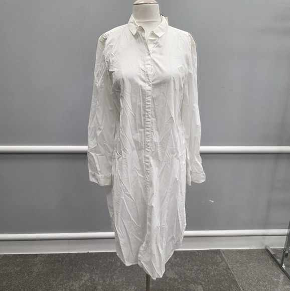 Calvin Klein Jeans Dresses & Skirts - Calvin Klein Jeans Crisp White Long Sleeve Dress